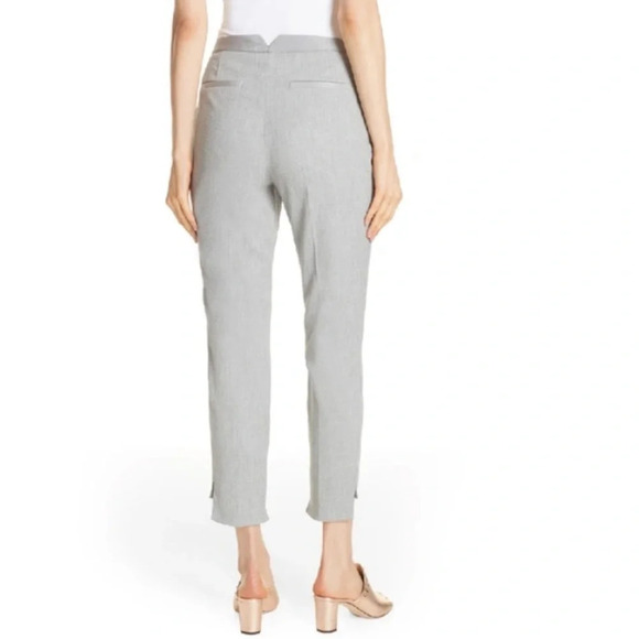COPY - Ted Baker Title Daizit Skinny Crop Step Hem Pants, Grey, US Size 10 - Picture 2 of 13